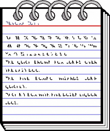 Revoxa Cut 1 Regular animated font preview