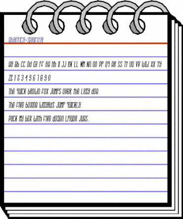 Rhantica Serif Ital animated font preview