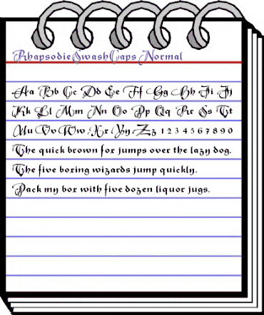 RhapsodieSwashCaps Regular animated font preview RhapsodieSwashCaps Regular animated font preview