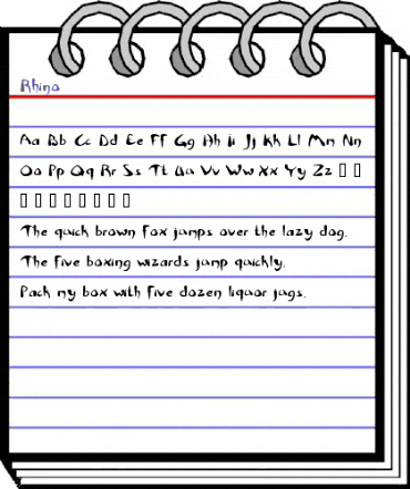 Rhino Regular animated font preview