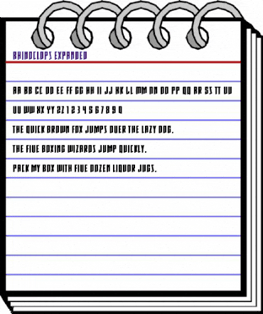 Rhinoclops Expanded Regular animated font preview Rhinoclops Expanded Regular animated font preview