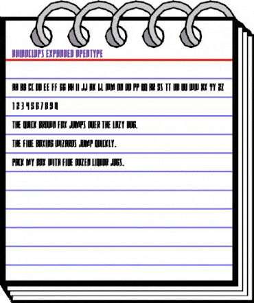 Rhinoclops Expanded Regular animated font preview Rhinoclops Expanded Regular animated font preview