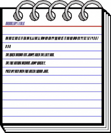 Rhinoclops Italic Regular animated font preview