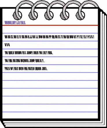 Rhinoclops Leftalic Regular animated font preview