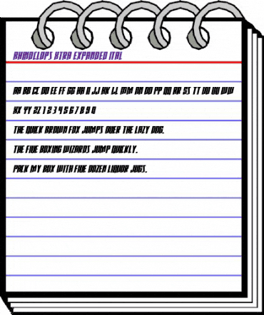 Rhinoclops Xtra-Expanded Ital Regular animated font preview Rhinoclops Xtra-Expanded Ital Regular animated font preview