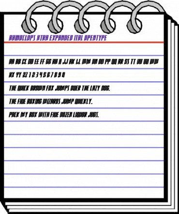 Rhinoclops Xtra-Expanded Ital Regular animated font preview Rhinoclops Xtra-Expanded Ital Regular animated font preview