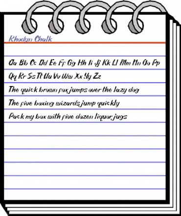 Rhodyn Chalk Rhodyn Chalk animated font preview