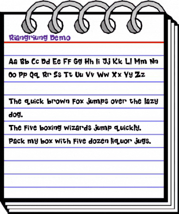 Riangriung Demo Demo animated font preview