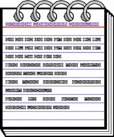 Ribbon Monogram Regular animated font preview