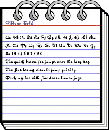 Ribbons Bold animated font preview