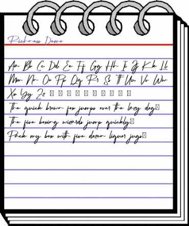 Richness Demo Regular animated font preview