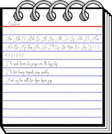 Rieesflomeo Regular animated font preview