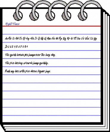 Right Times Regular animated font preview