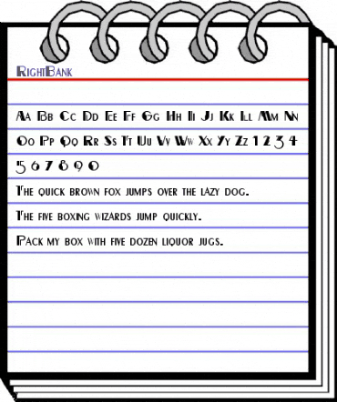 RightBank Regular animated font preview