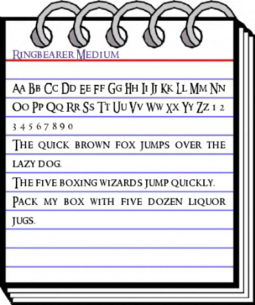 Ringbearer Medium animated font preview