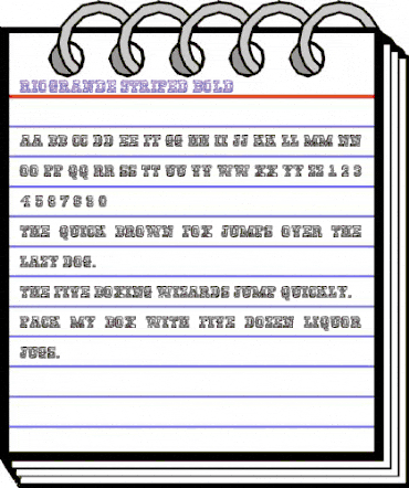 ViaGrande Stripe Bold animated font preview