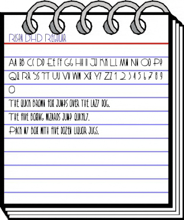 Rispadhd Regular animated font preview