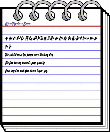Rissa Typeface Demo animated font preview Rissa Typeface Demo animated font preview