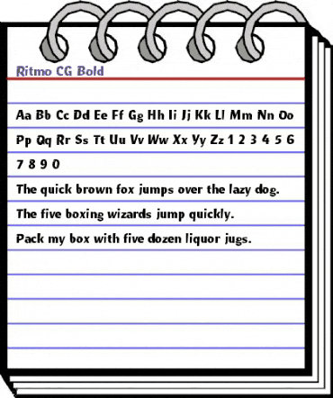 Ritmo CG Bold Regular animated font preview Ritmo CG Bold Regular animated font preview