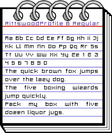 RittswoodProfile_6 Regular animated font preview