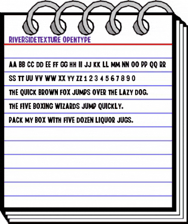 Riverside Texture Regular animated font preview Riverside Texture Regular animated font preview
