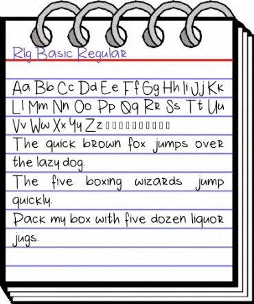 Rlg Basic Regular animated font preview