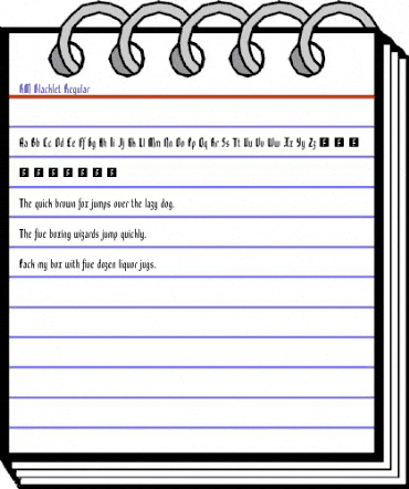 RM Blacklet Regular animated font preview