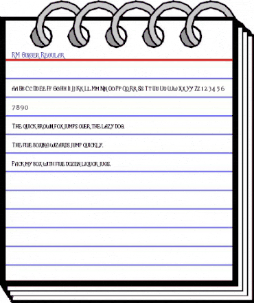 RM Ginger Regular animated font preview