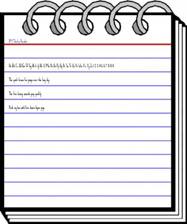 RM Thicky Regular animated font preview