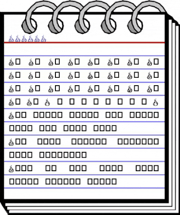 RMFIRE Regular animated font preview