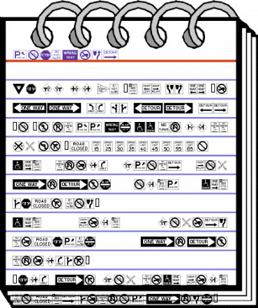 RoadSign Regular animated font preview