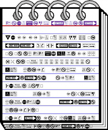 RoadSign Medium animated font preview