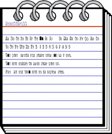 RobleSCapsSSK Regular animated font preview