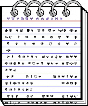 Robofan Symbols Regular animated font preview