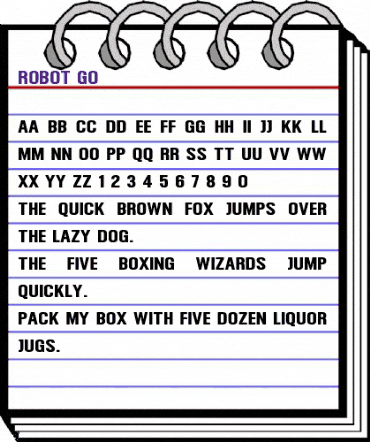 Robot Go Regular animated font preview