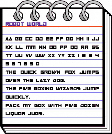 Robot World Regular animated font preview