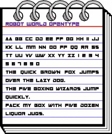 Robot World Regular animated font preview