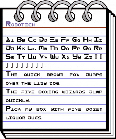 Robotech Regular animated font preview