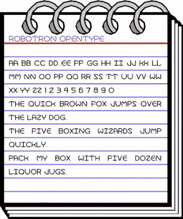 Robotron Normal animated font preview