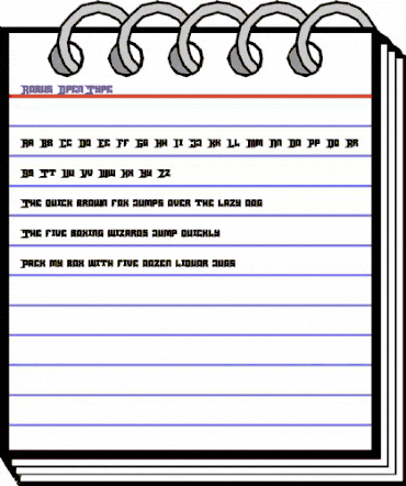 Robus Regular animated font preview