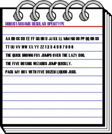 Robusta II Sans Regular animated font preview