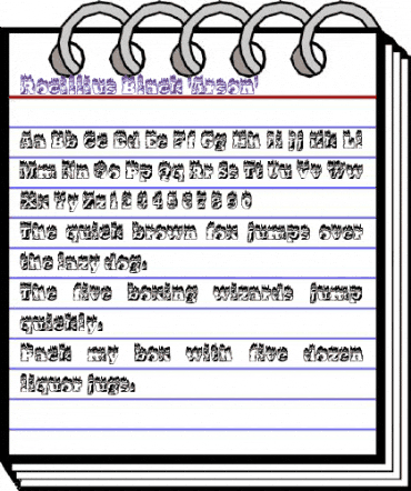 Rocillius Black 'Arson' Regular animated font preview