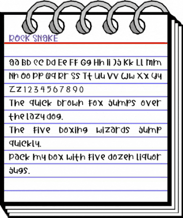ROCK SNAKE Regular animated font preview