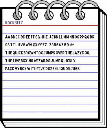 Rockbitz Regular animated font preview Rockbitz Regular animated font preview
