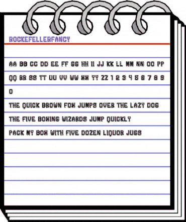 Rockefeller Fancy Regular animated font preview