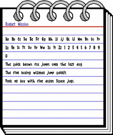 Rocket Mission Regular animated font preview