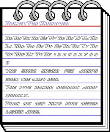 Rocket Pop Engraved Regular animated font preview