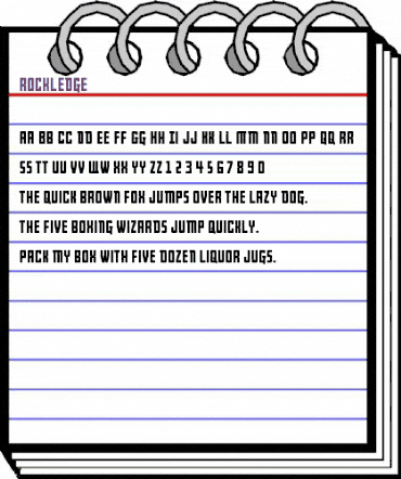 Rockledge Regular animated font preview