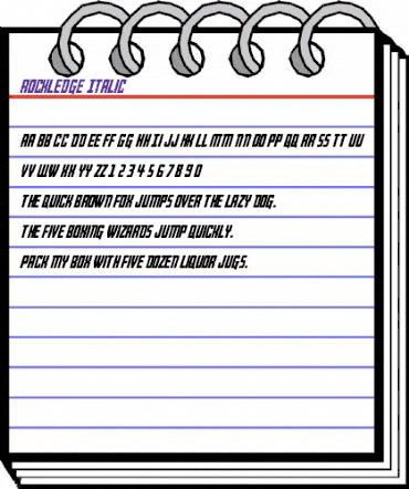 Rockledge Italic Italic animated font preview