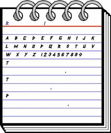 Rockmaker italic Italic animated font preview